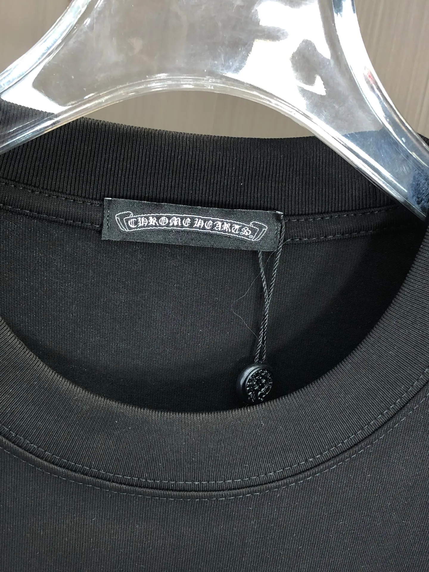 🅿️200 CH Croxin 2025 Spring and Summer New Style Round Neck Short Sleeves Dot Printing ➕ Scattered Diamond Craftsmanship Full of Details Made of High Weight 320g Double Yarn Combed Cotton Fabric Slightly Loose Fit Fabric Feels Soft and Thick Uniform Style for Men and Women Color: Black White Green Code Number: SMLXLXXL